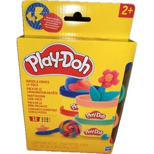 Play-Doh 12 Pack Treats & Favors, Party Supplies & Arts & Crafts for Kids, NWB